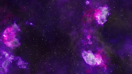 Fototapeta premium bright purple nebula and the glitter of stars. purple nebula and cosmic dust.