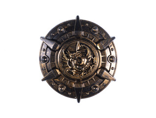 knight shield isolated on white background