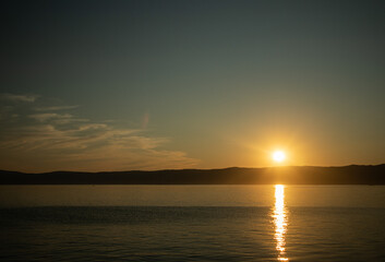 Fototapeta premium sunset on baikal