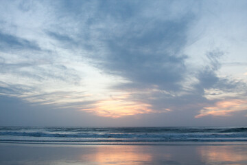sunset over a calm sea