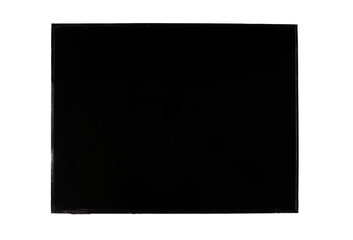 black screen isolated on white background