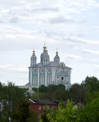 Fototapeta na wymiar Uspensky cathedral, 1677, Baroque, Smolensk city, Smolensk Oblast, Russia.