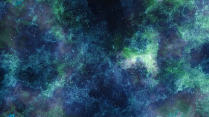 Naklejka na ściany i meble Glowing huge space nebula with young stars. Universe and galaxy