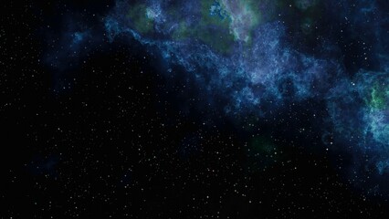 Fototapeta na wymiar Glowing huge space nebula with young stars. Universe and galaxy