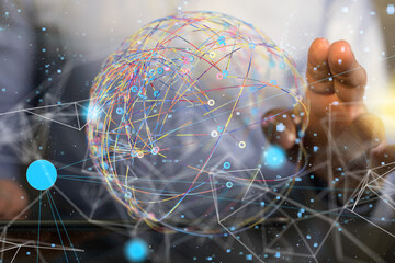 conference Digital Network and data concept 3d