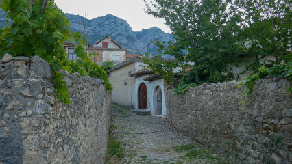 Fototapeta premium Kruja - fortress and tourist city in Albania