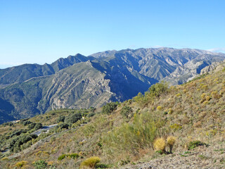 Mountains of Andalucia in Spain