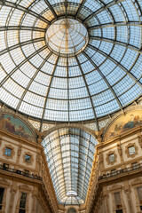 Vittorio Emanuele II Galleries in Milan, Italy