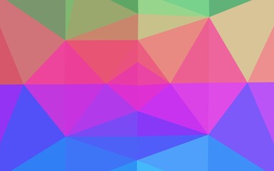 Obraz premium Light Multicolor, Rainbow vector triangle mosaic texture.
