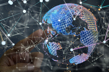 conference Digital Network and data concept 3d