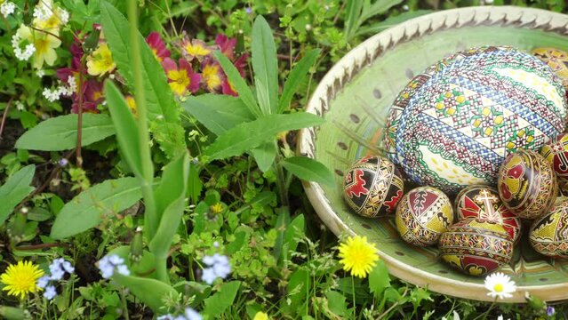 eggs decorated by an unknown artist from the Maramures Romania area. photo taken by Ionut Samoila.