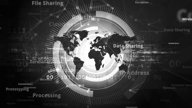 digital map IT solutions consulting technology background