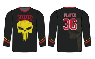 Sports gear long sleeves template mockup perfect fit for all sports. The designs that go on casual wear, shirts, fashions apparel, and all kinds of team uniform
