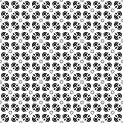 Black and white surface pattern texture. Bw ornamental graphic design. Mosaic ornaments. Pattern template. Vector illustration.