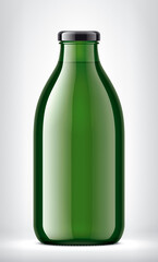 Color Glass Bottle on background. 3d rendering