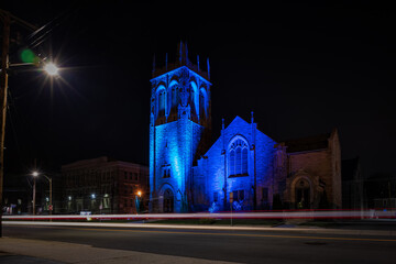 Fototapeta premium A Night in Framingham Massachusetts