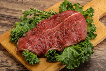Raw beef steak for grill