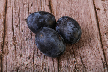 Ripe sweet and tasty plum
