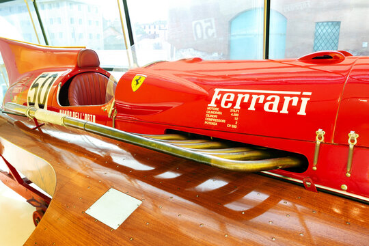 Modena; Italy 25-05-2014. idroplano Timossi Ferrari Arno XI - Enzo Ferrari House Museum