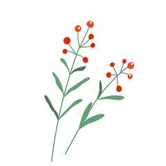 Abstract flower vector illustration isolated on white background in