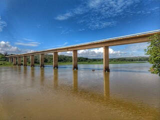 Obraz premium bridge over the river
