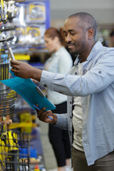 handsome man smiling - concept of entrepot and commercial industry