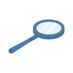 blue magnifying glass