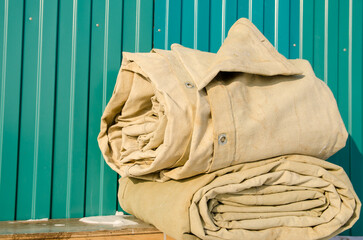 Tarpaulin protective covers for equipment