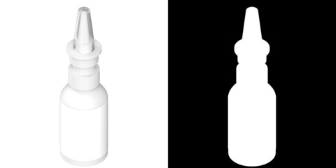 3D rendering illustration of a pharmaceutical spray