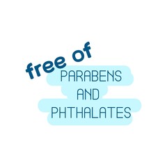 Paraben and phthalates free quality label design