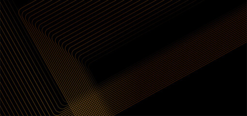 Minimal abstract geometry background with golden lines. Vector design