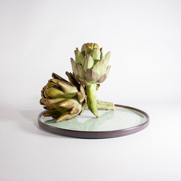 Artichoke On A Plate