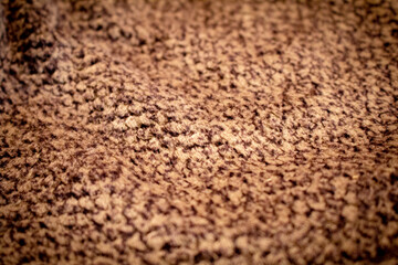 cloth brown fabric focus blur stylized cozy warm blanket textile texture background