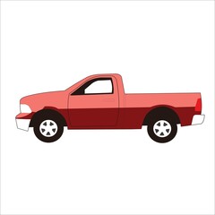 Fototapeta na wymiar pickup truck vehicle illustration vector design
