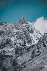 Pico nevado en Ushuaia