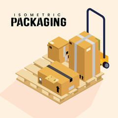 isometric packaging card