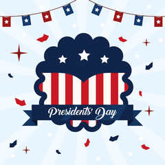 Obraz premium president day cartel