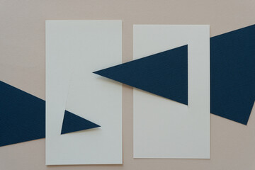 abstract geometric paper background with triangles