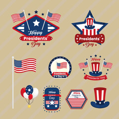 nine president day icons