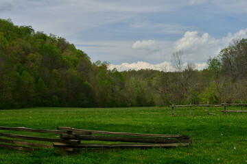 Obraz premium アメリカ自然国立公園の爽やかな風景