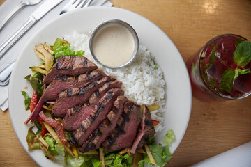 Steak dinner