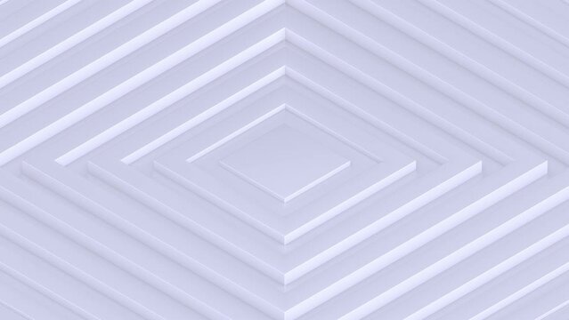 Waving Isometric Light Blue 3D Rhombuses