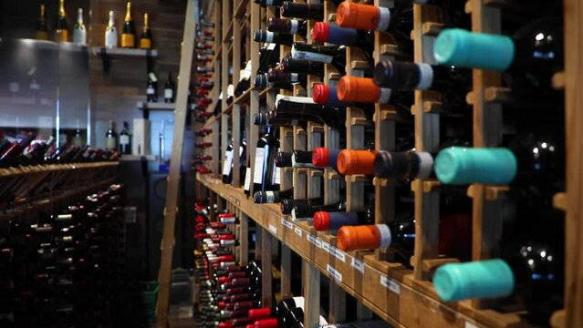 Wine cellar in a beautiful house