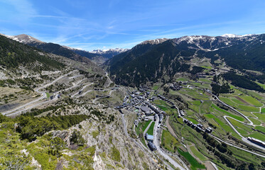 Fototapeta na wymiar Andorra - Mirador Roc del Quer