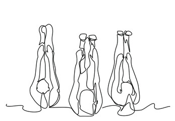 group concept of women doing hard exercises in gym