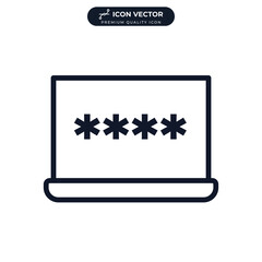 Password icon symbol template for graphic and web design collection logo vector illustration
