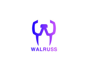 walrus Seals  Logo template ,fully vector and customized logo design