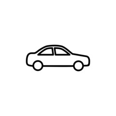 Obraz na płótnie Canvas Car icon. car sign and symbol. small sedan
