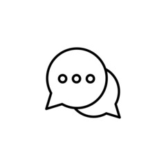 Chat icon. speech bubble sign and symbol. comment icon. message