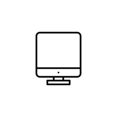 Computer icon. computer monitor sign and symbol